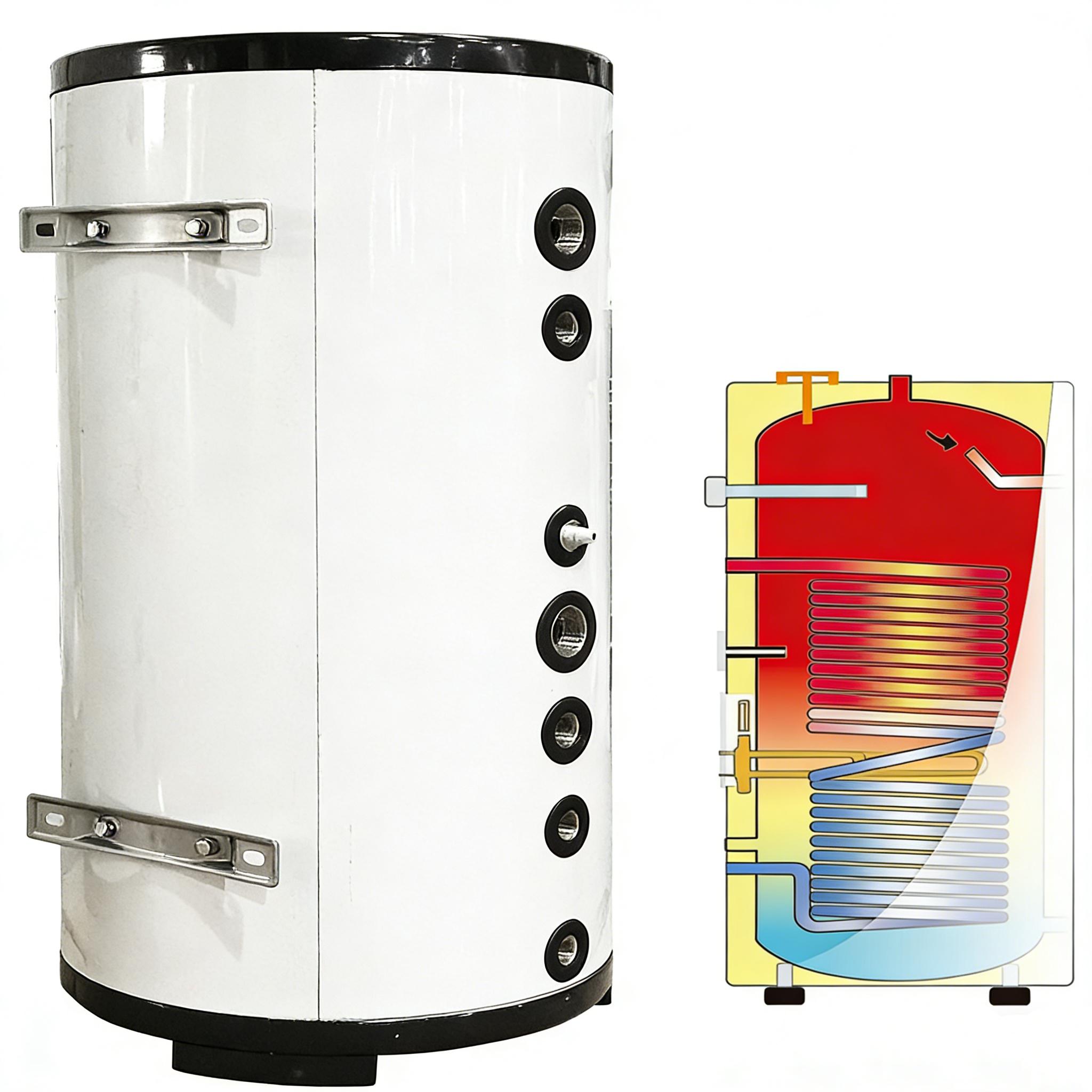 Horizontal/Vertical Optional Coil 50-800L Durable Energy Saving Solar System Storage Tank