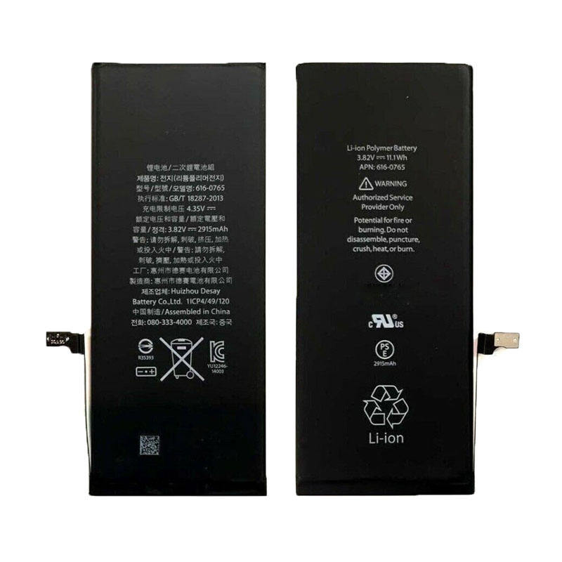 Zero-cycle replaceable battery, suitable for iPhone 6, 6S, 7, 8, 6 Plus, 6S Plus, 7 Plus, 8 Plus, factory original equipment manufacturer (OEM) mobile phone battery