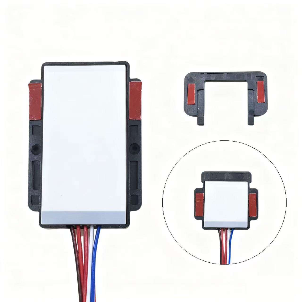 Single-key bathroom mirror with 12V intelligent touch sensor dimming switch