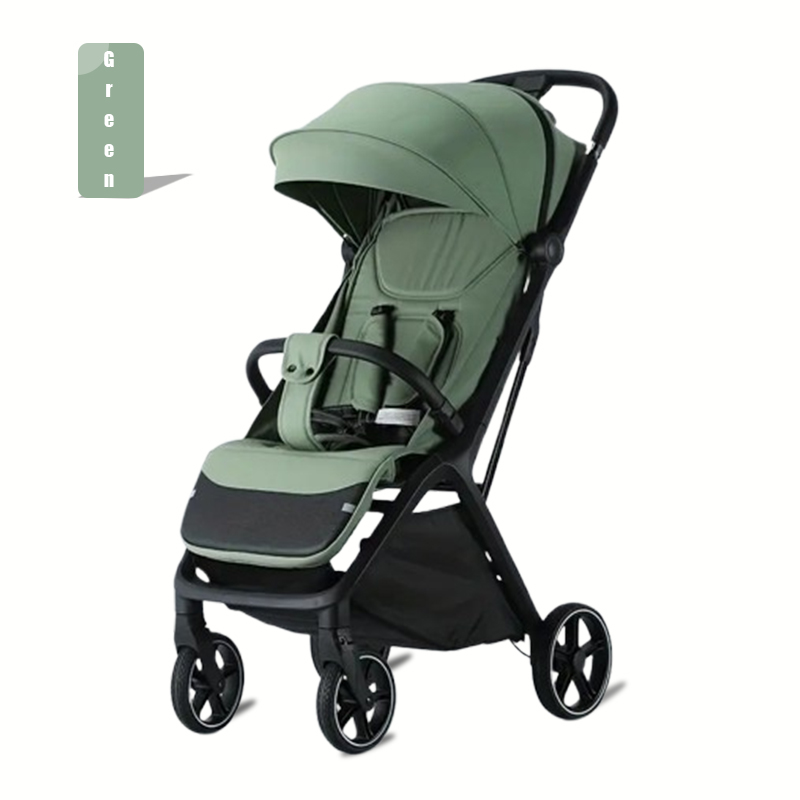 GREEN LIGHTWEIGHT BABY CARRIAGE