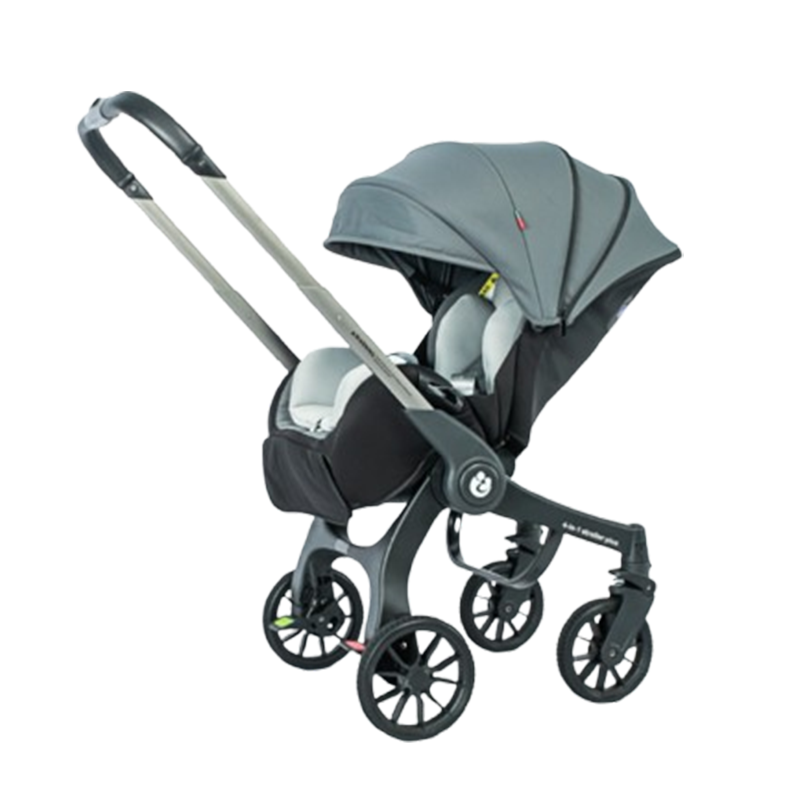 GRAY COMPACT BABY CARRIAGE