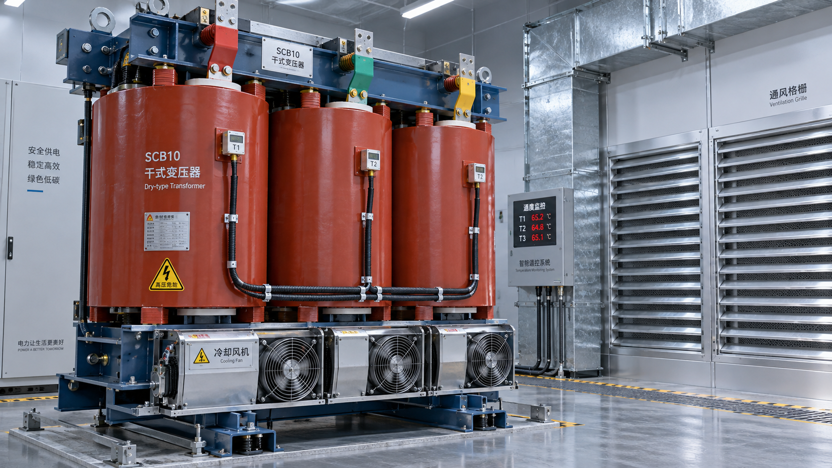 ¿Cuándo deben funcionar los ventiladores de refrigeración de un transformador seco SCB10?