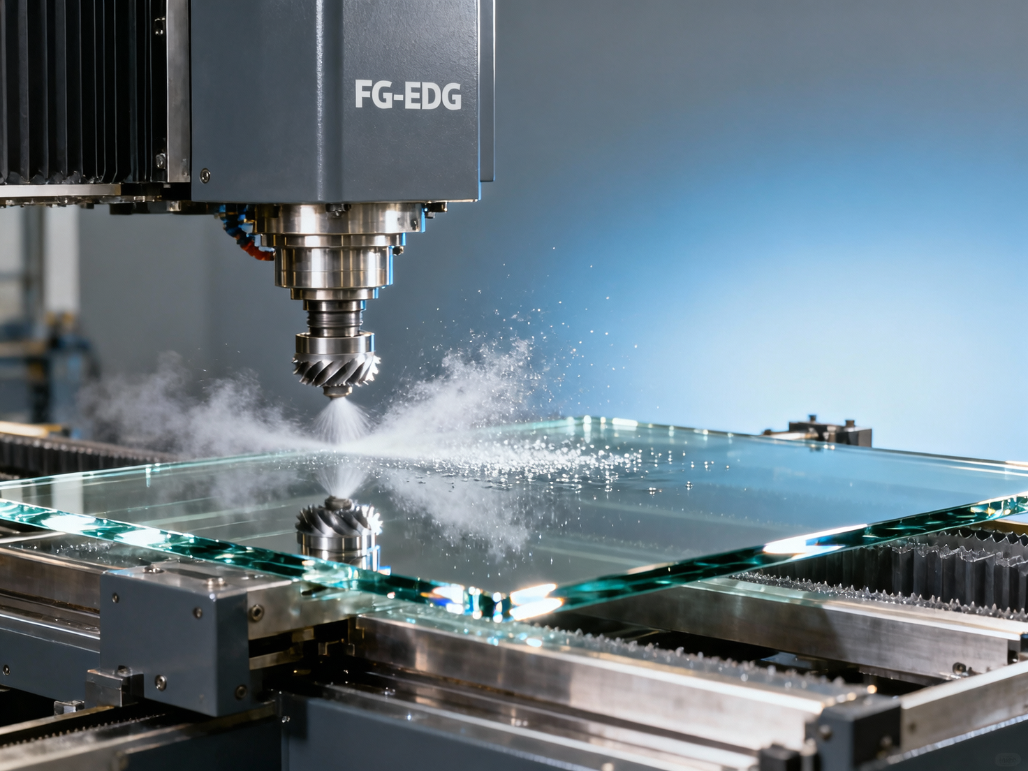 Can a single glass edging machine handle both float and tempered glass reliably?