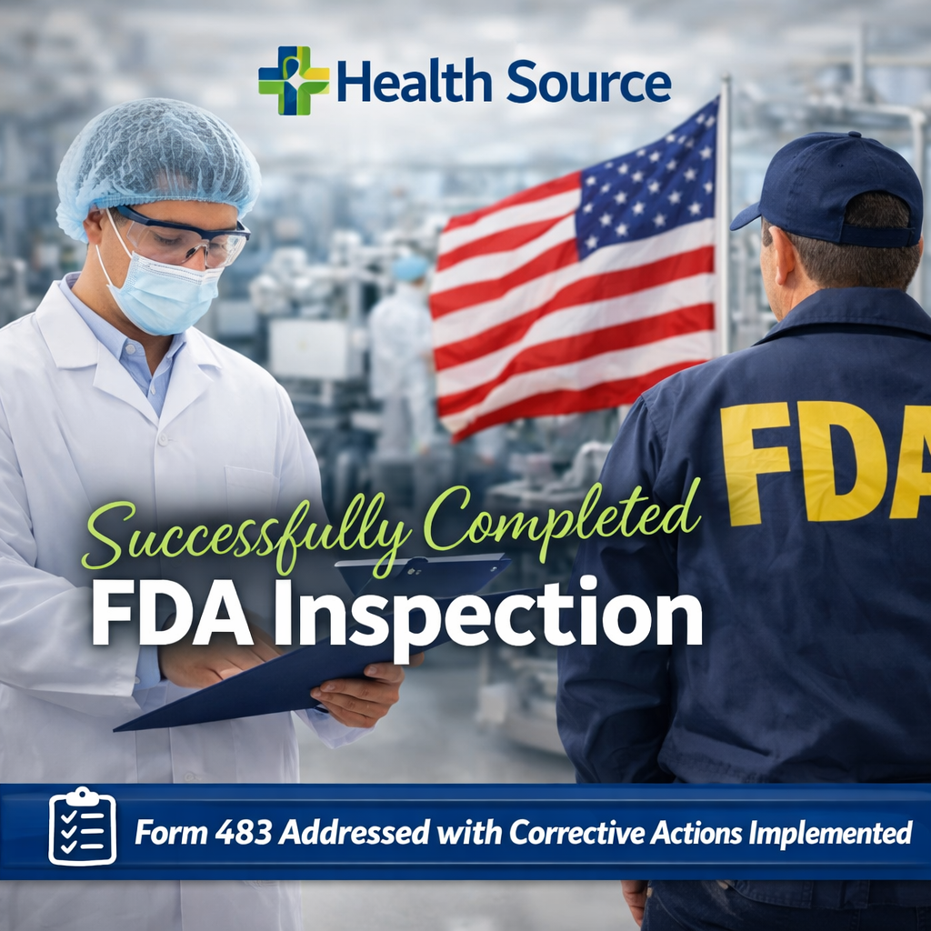 Health Source Successfully Completes FDA Inspection