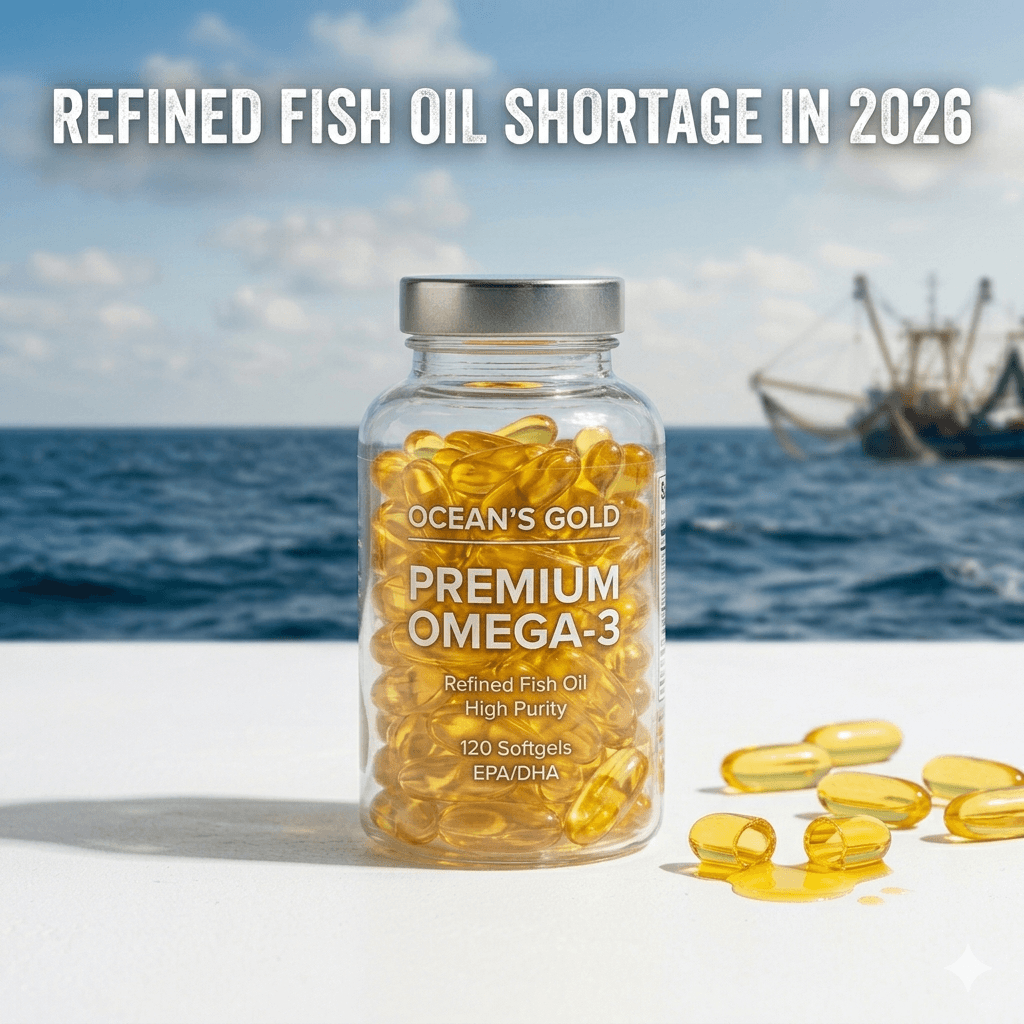 Refined Fish Oil Shortage in 2026: Causes, Market Impact, and What Supplement Brands Should Know