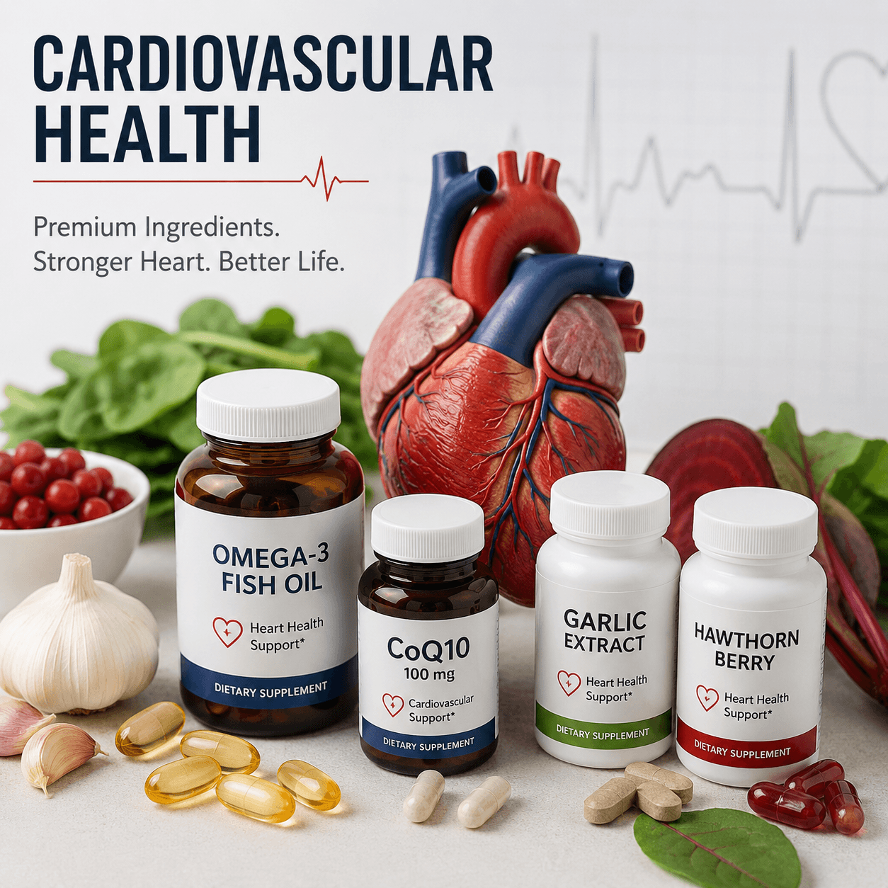 Cardiovascular Health Ingredients and Related Supplements: A Complete Guide for Supplement Brands
