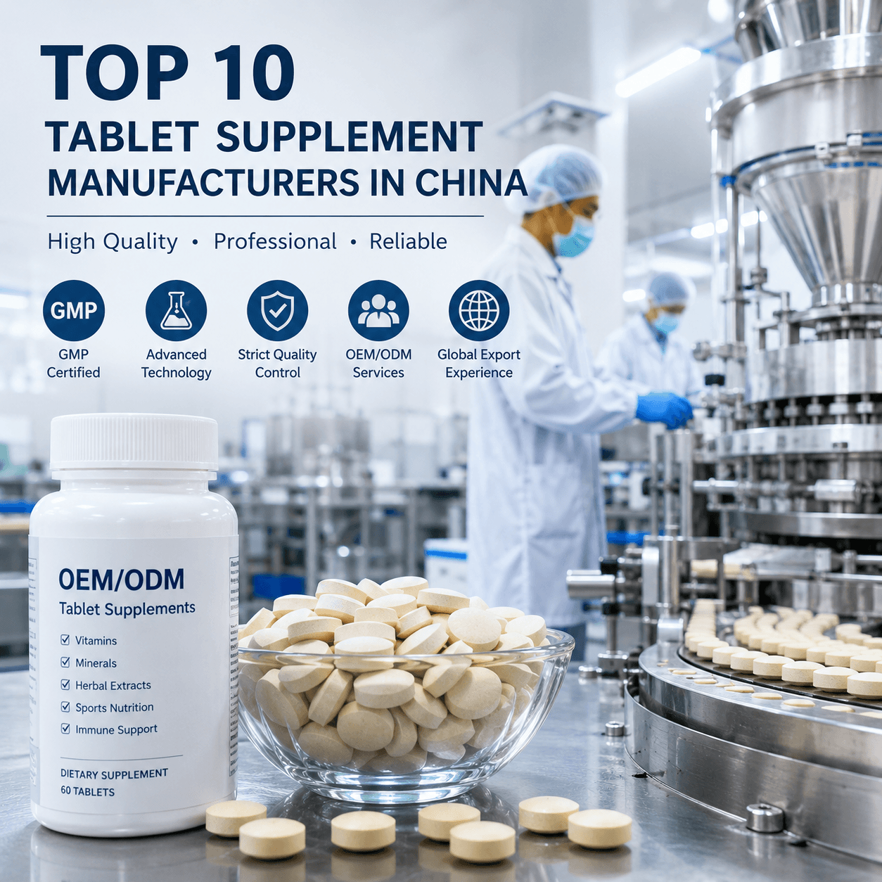 Top 10 Tablet Supplement Manufacturers in China (2026 Guide)