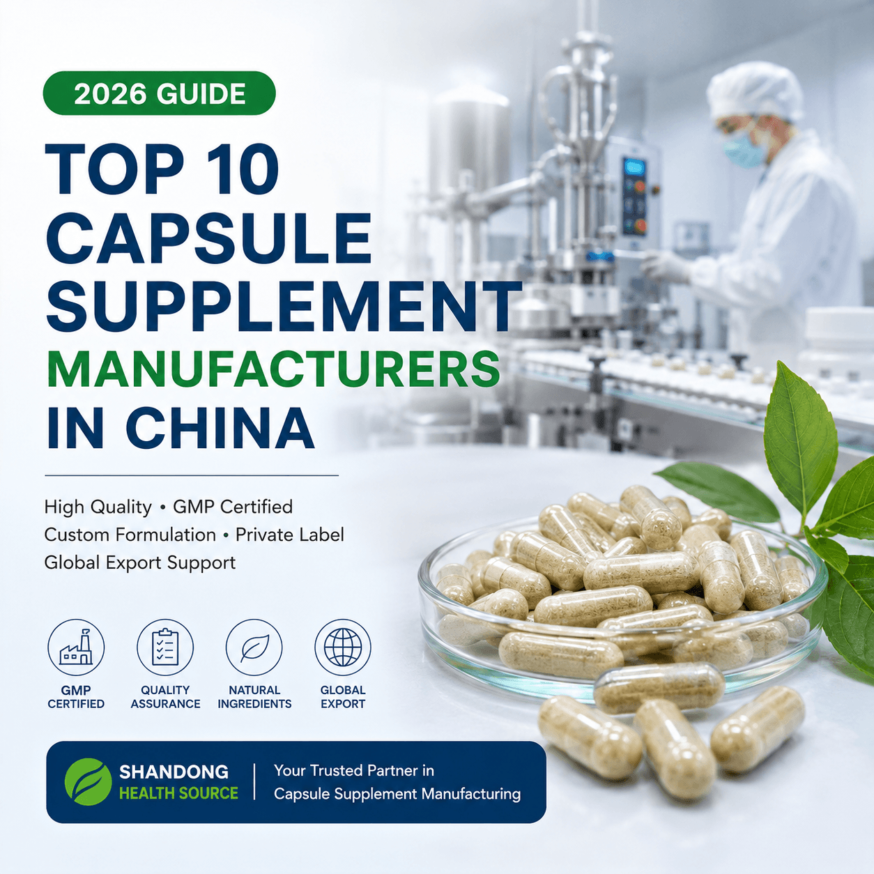 Top 10 Capsule Supplement Manufacturers in China (2026 Guide)