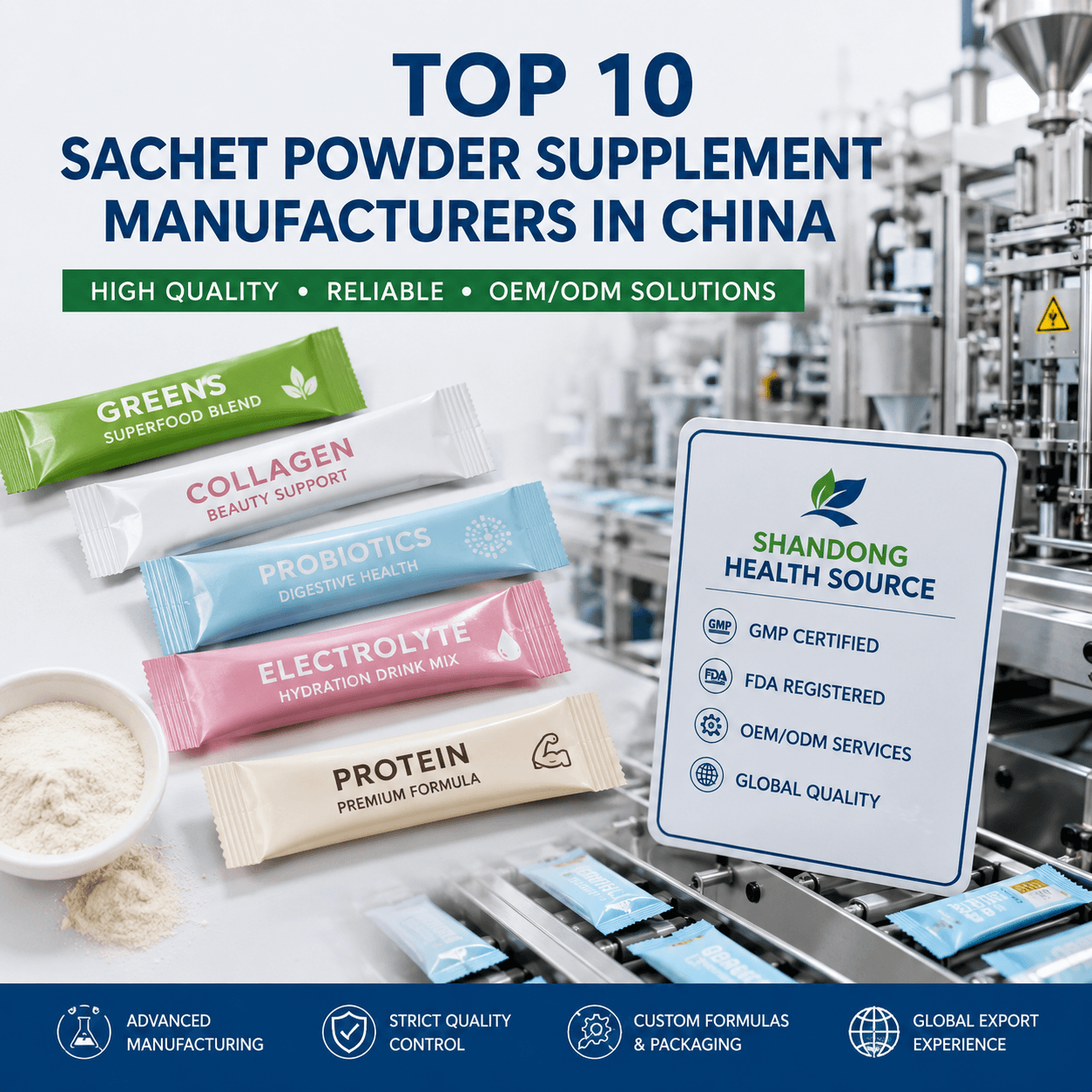 Top 10 Sachet Powder Supplement Manufacturers in China (2026 Guide)
