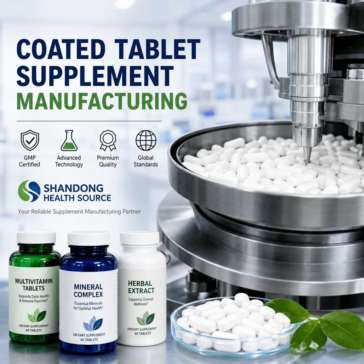 Coated Tablet Supplement Manufacturing: A Complete Guide for Dietary Supplement Brands