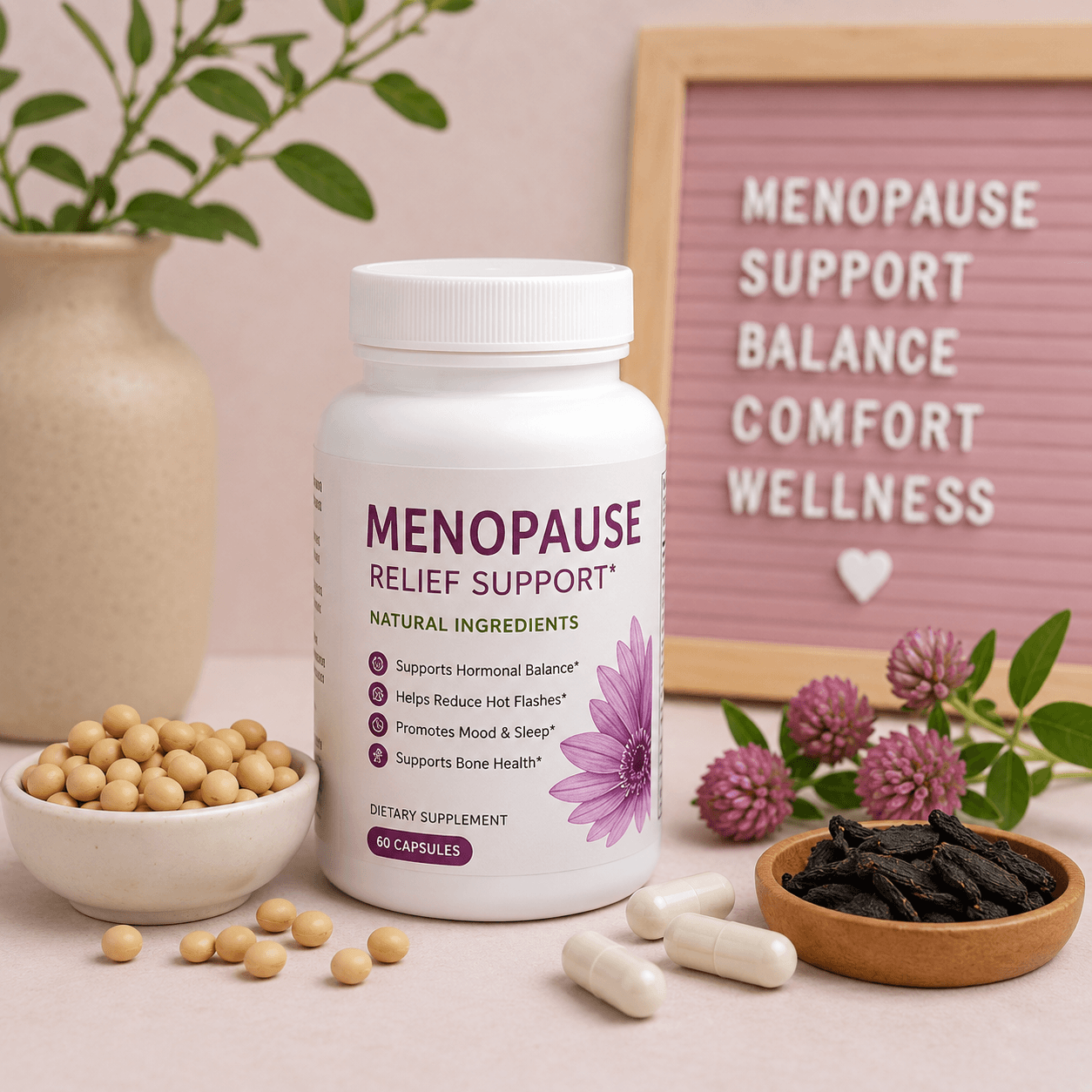 Menopause Relief Supplements: Best Ingredients for Managing Menopause Symptoms Naturally