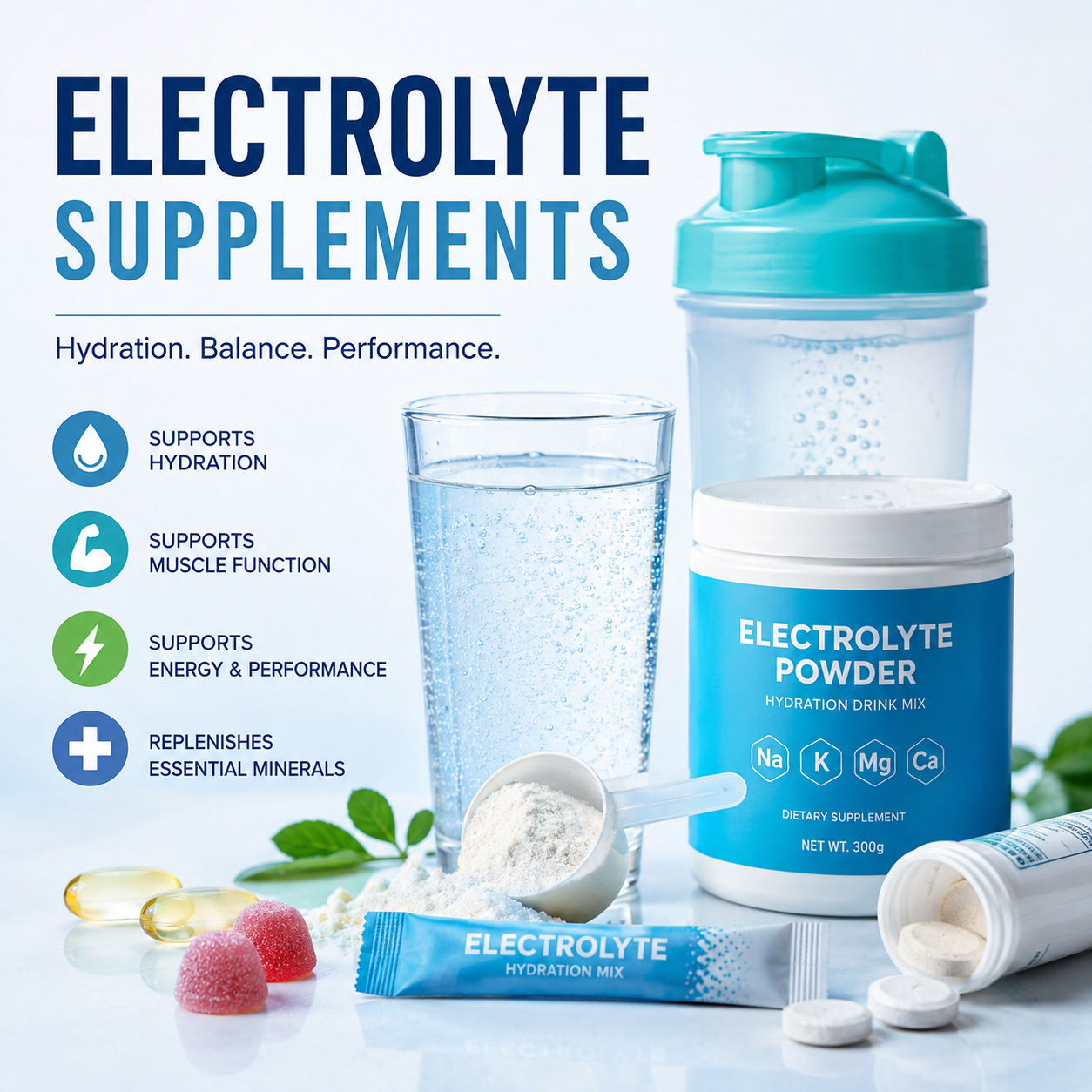 Electrolyte Supplements: Benefits, Ingredients, Types, and How to Choose the Right Formula