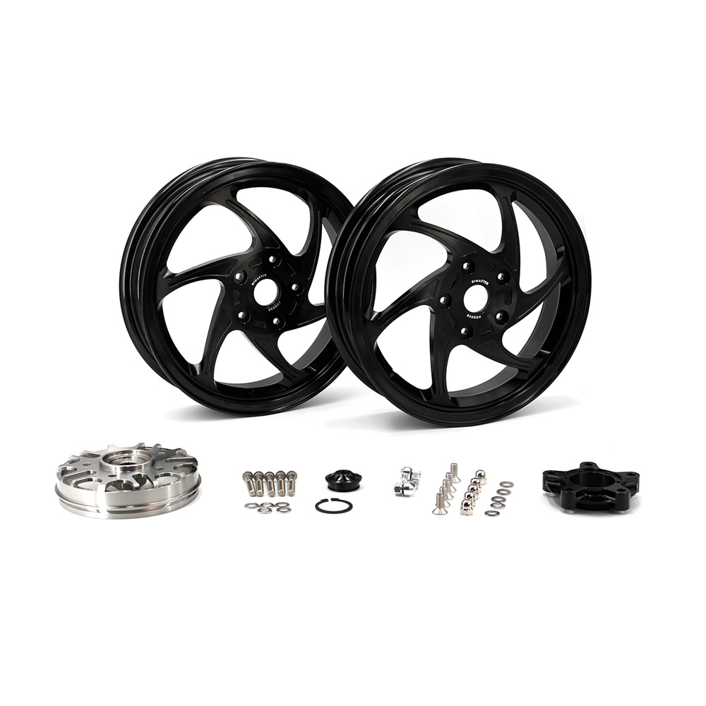 Rimaster's new Cyclon Vespa forged wheels PH-WE-56-26-003-BLA
