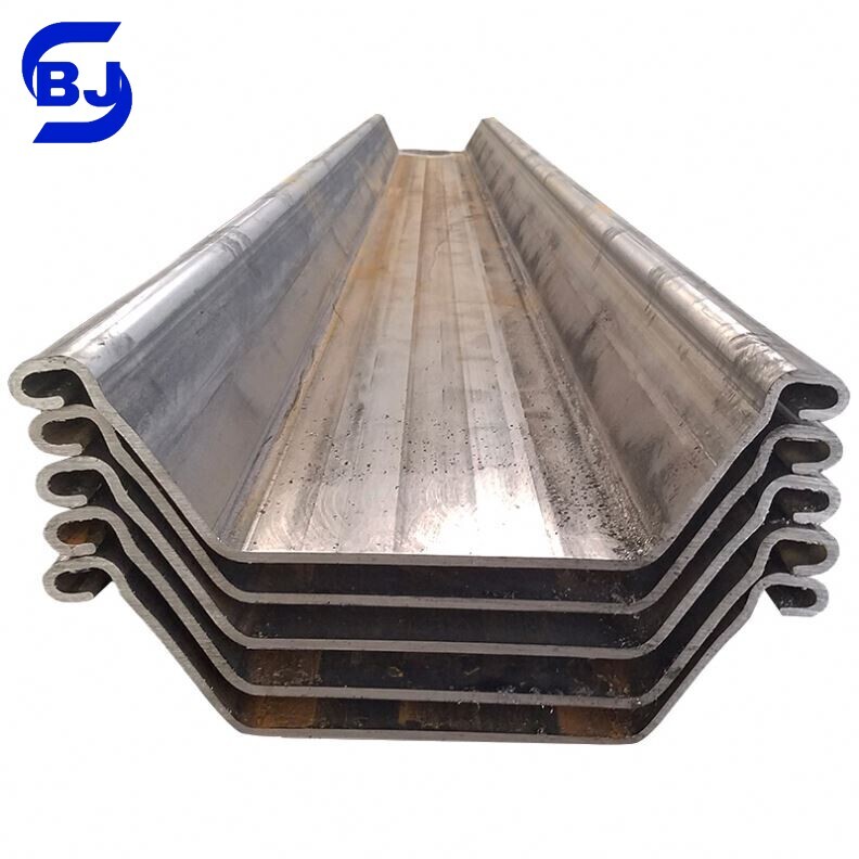 Q235 Q345 كومة صفائح فولاذية على شكل حرف U