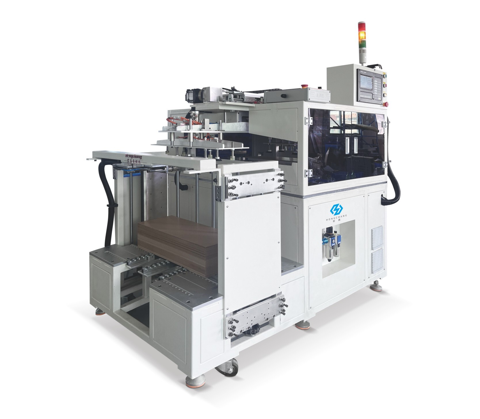 Automatische Abgrat- und Anfasmaschine