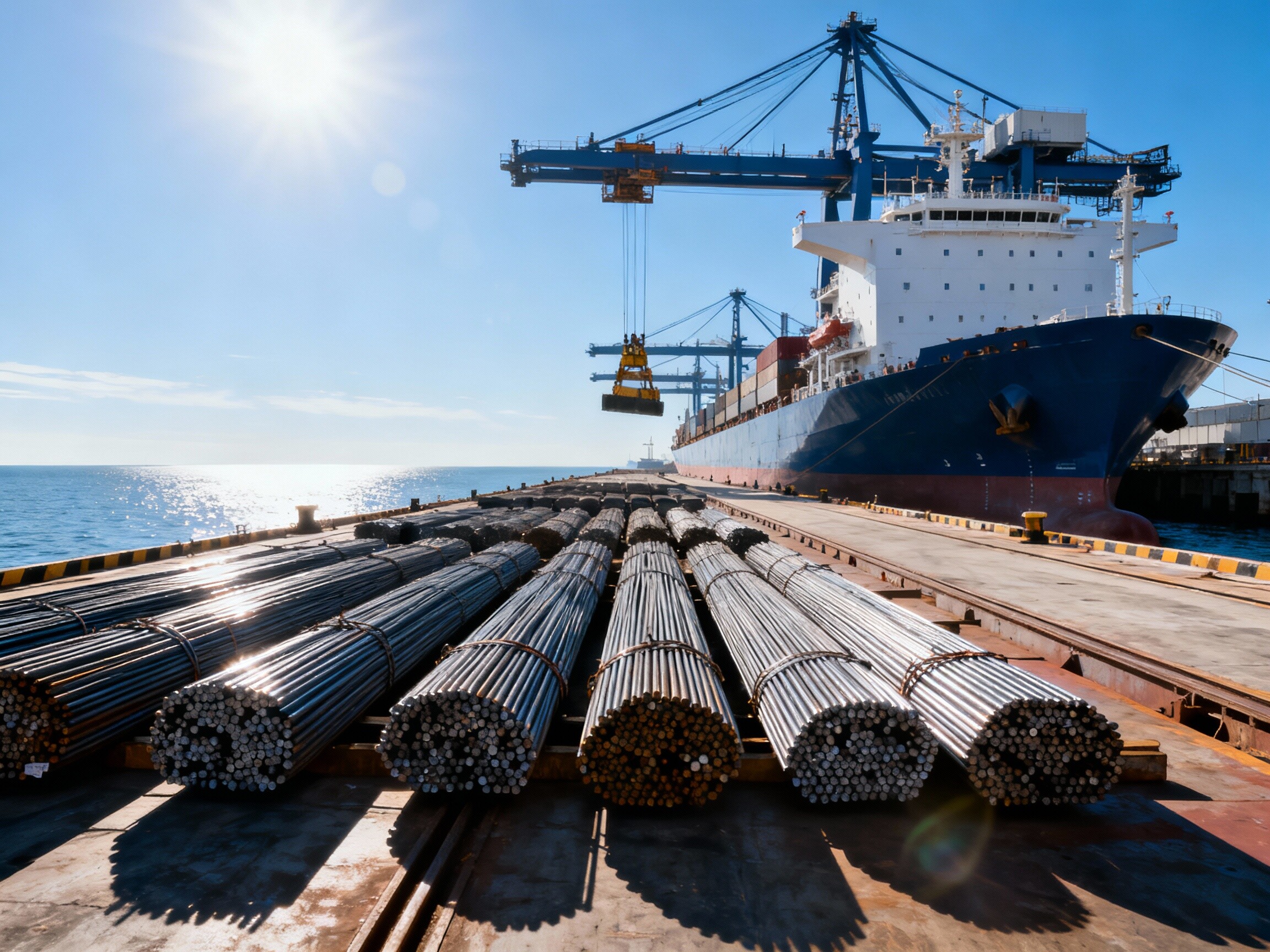 Chinese Carbon Steel Bars Make Debut in Overseas Markets, Opening New Export Chapter