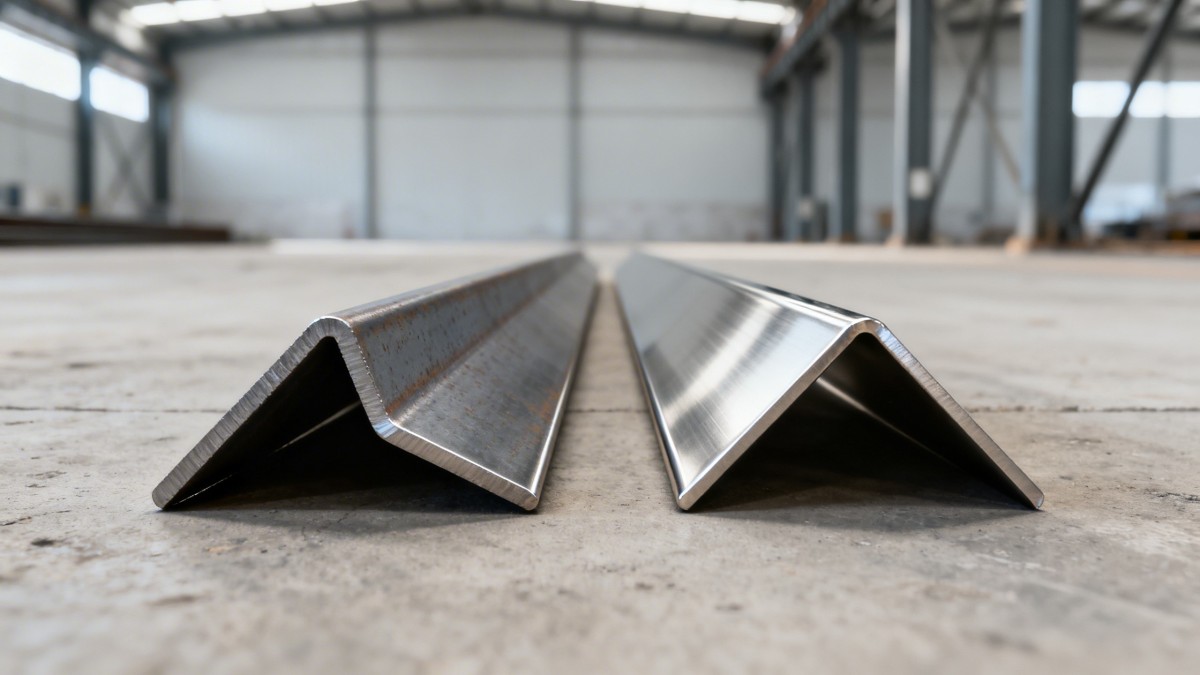 Carbon steel angle bends differently than stainless—what yield strength really means on site