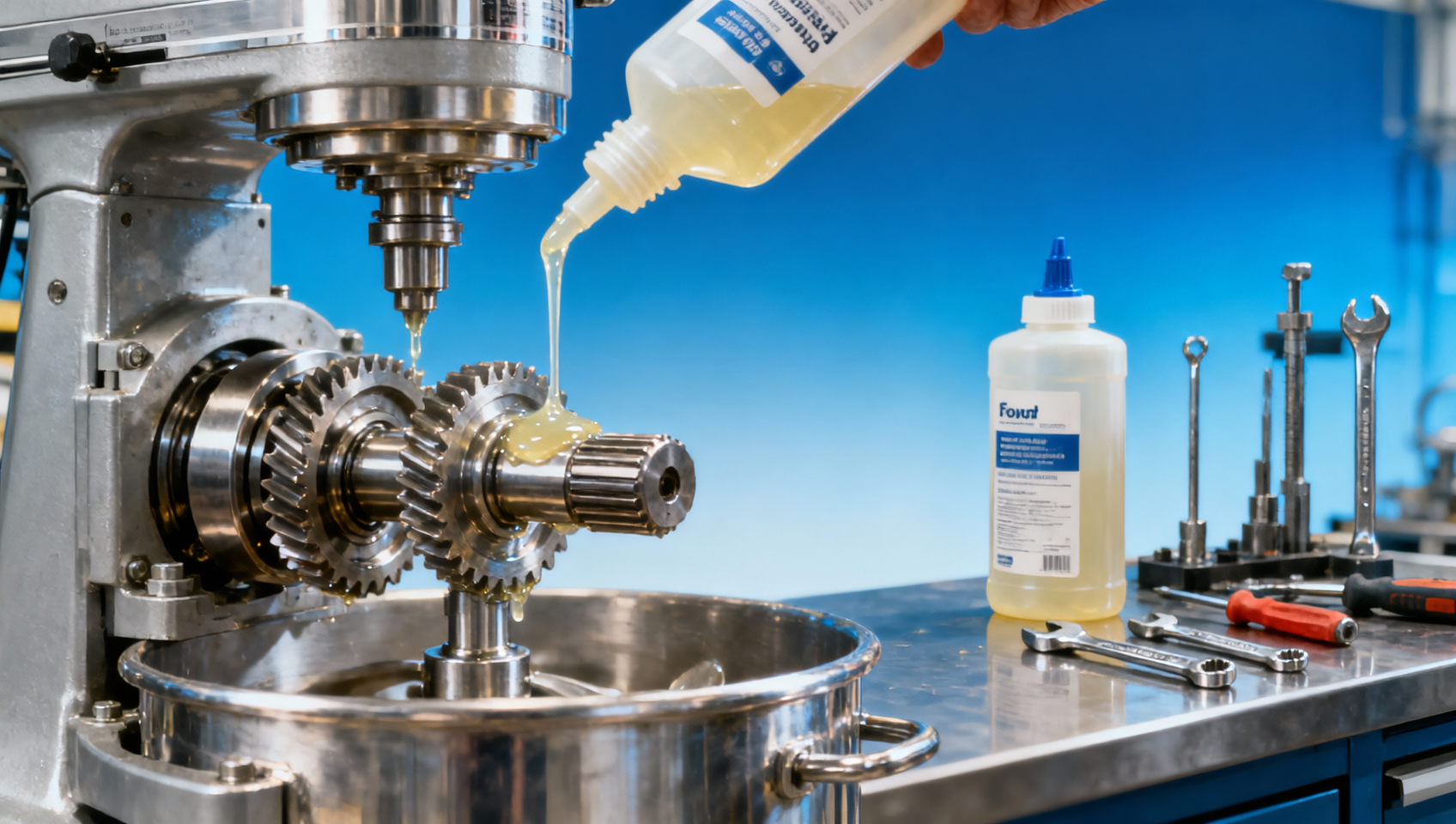 What's the proper way to lubricate a Planetary Mixer?