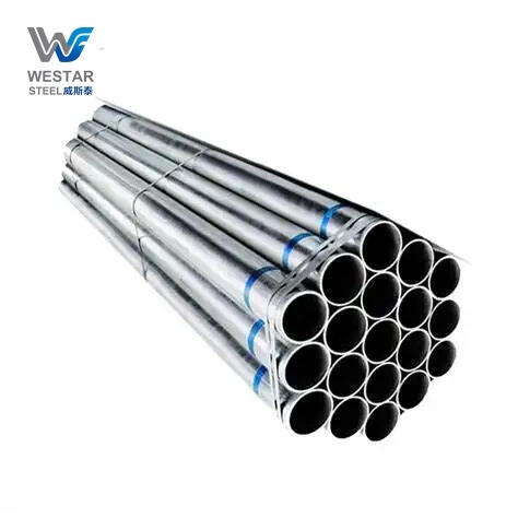 DX51D Galvanized Steel Round Pipe