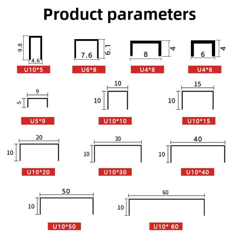 Titanium U-shaped Groove