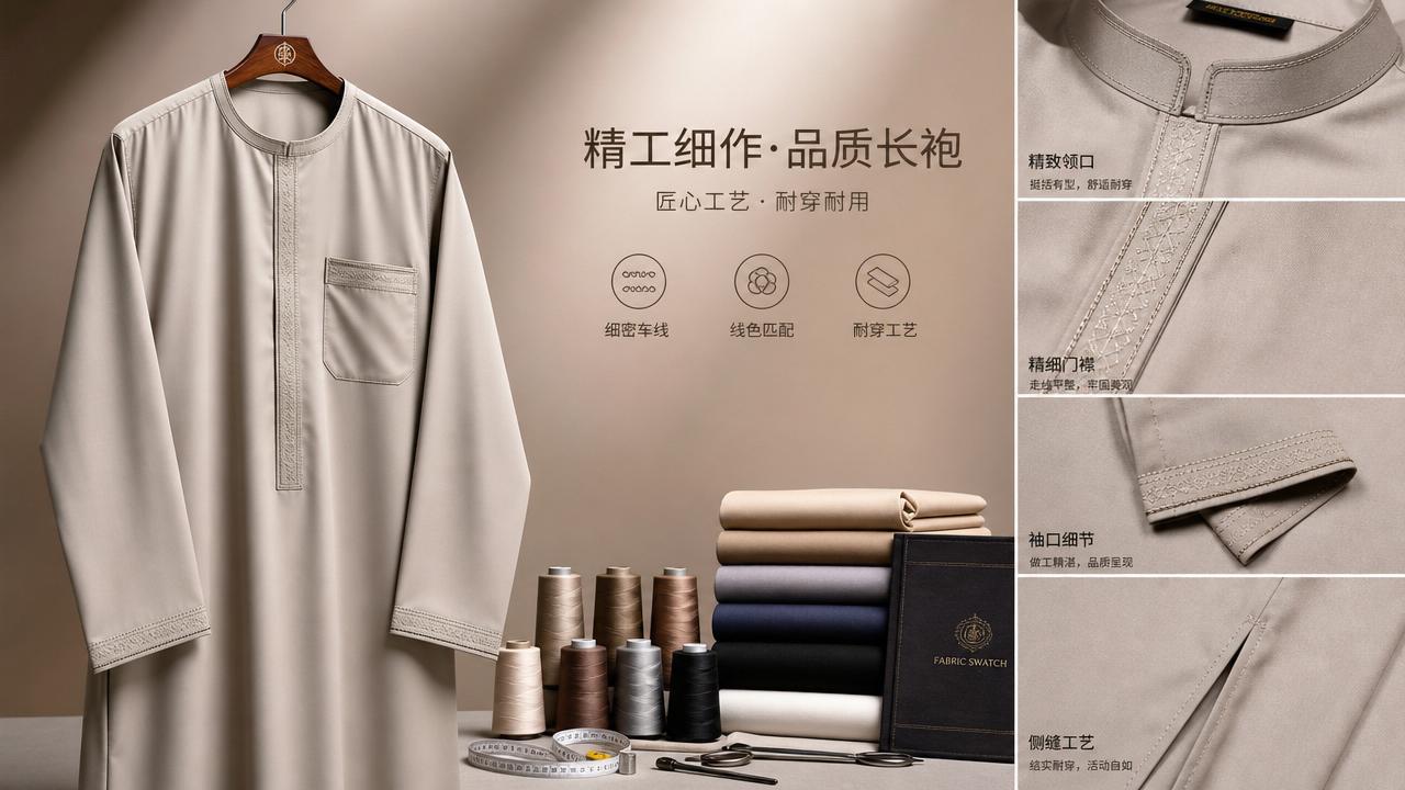 How Arabic robe stitching affects quality and wear life