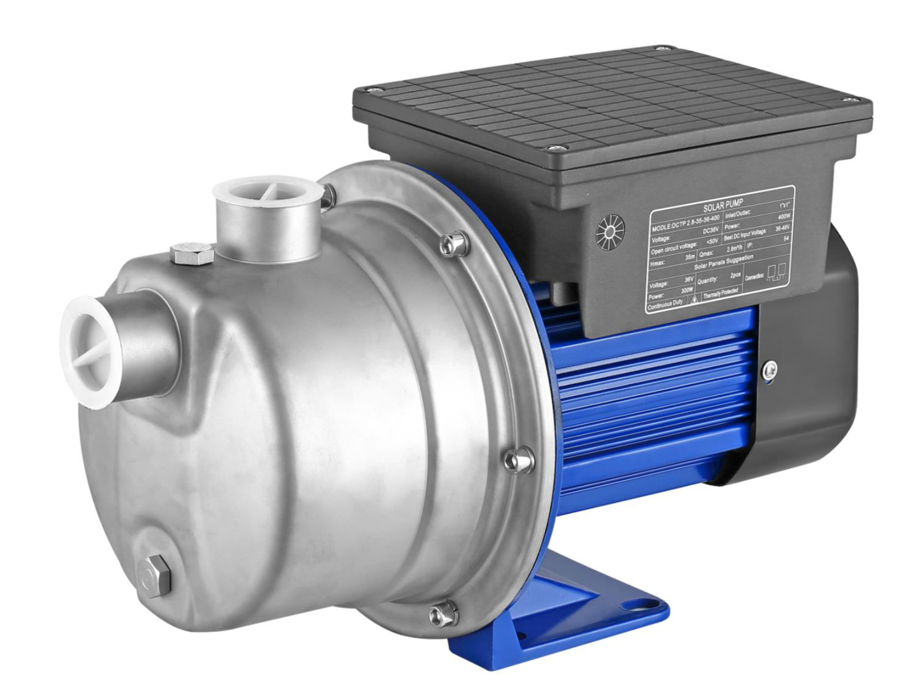 DC JET Solar Booster Water Pump for Garden Watering - Permanent Magnet Brushless Motor