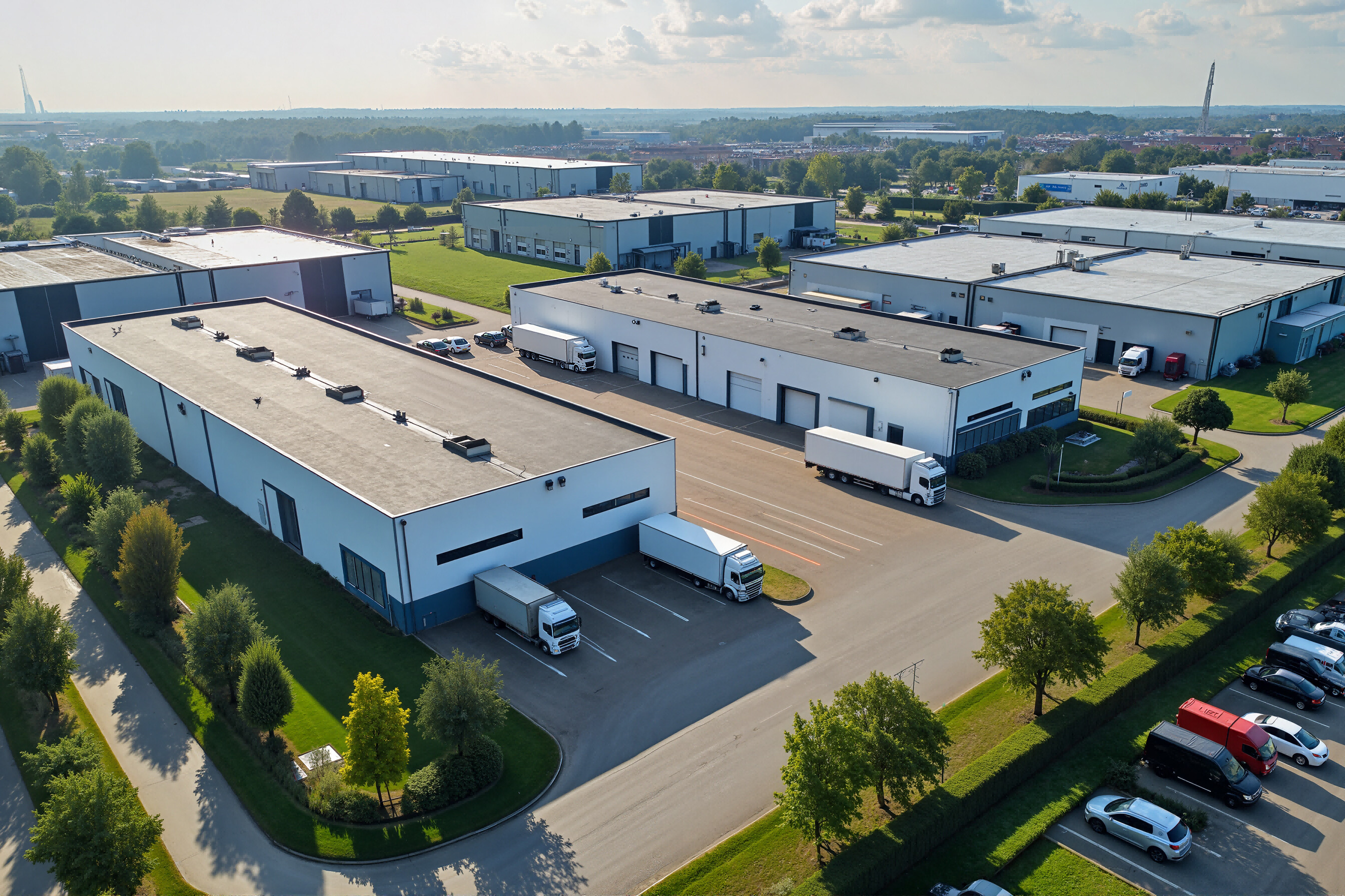 常规内容-建筑系列写实感大型物流园区图片(1)