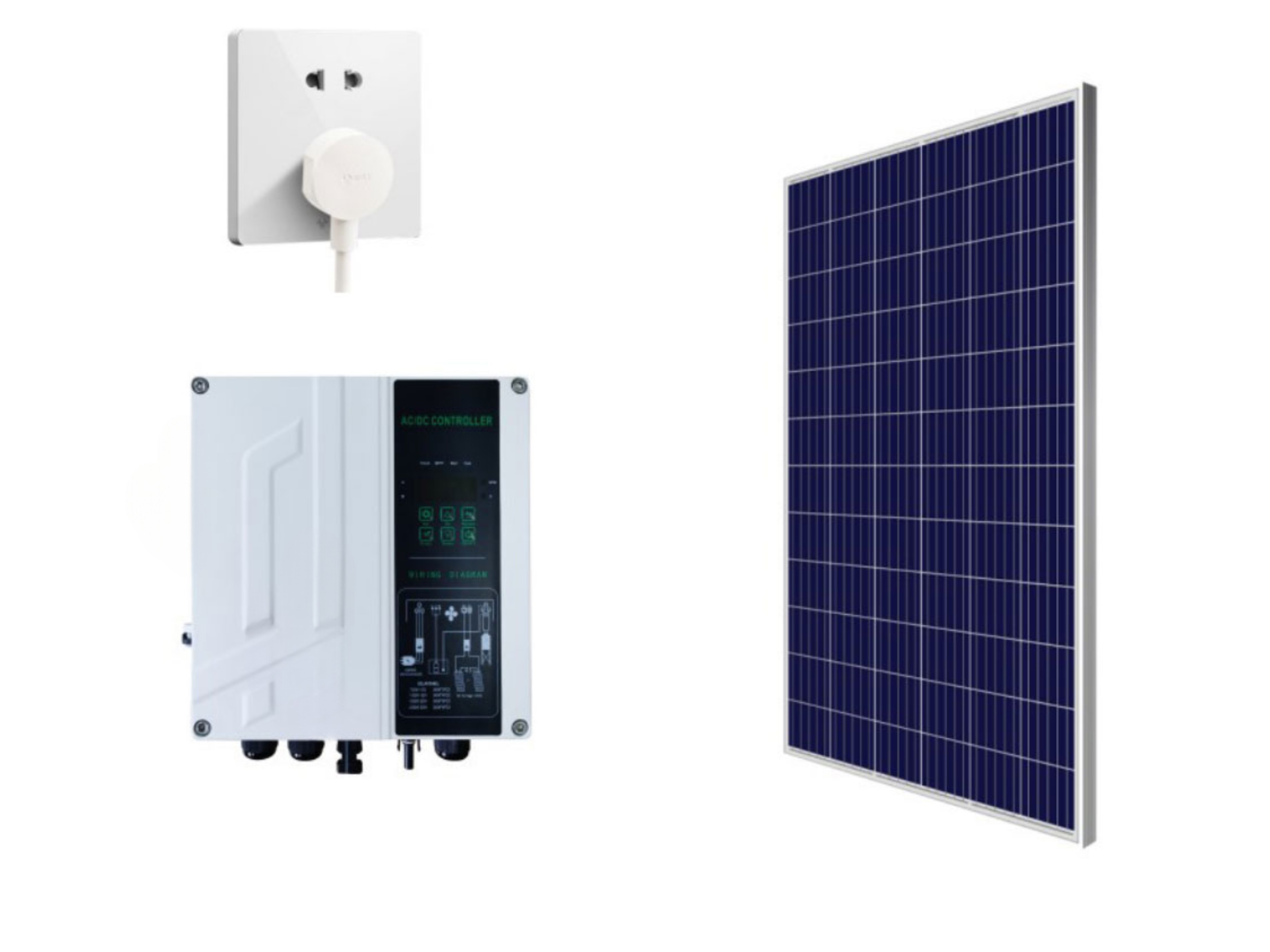 AC DC Hybrid Solar Pool Pump with Solar Inverter