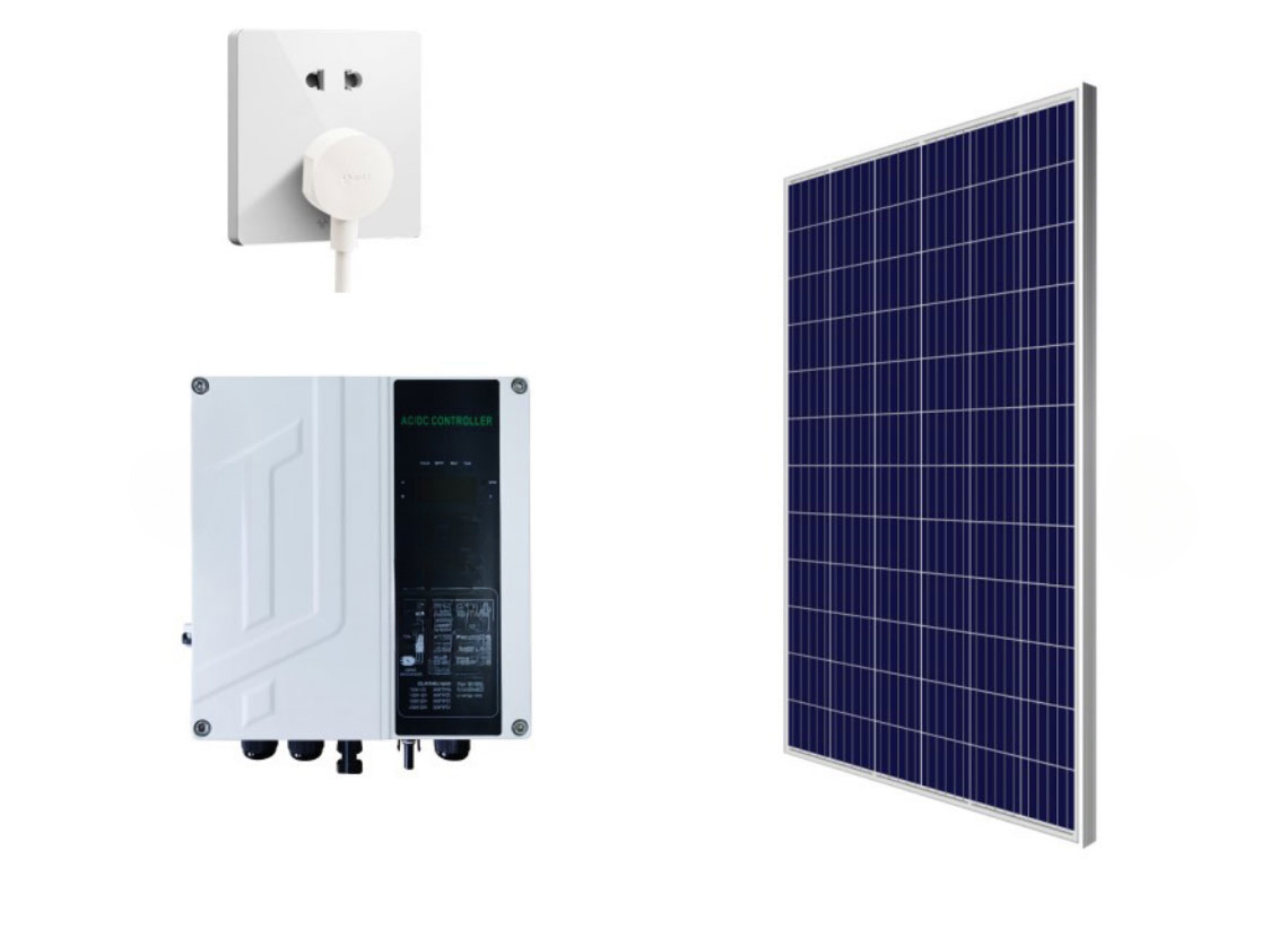 1hp Grid and Sun Powered Solar Surface Pumps for Well Water Pressure