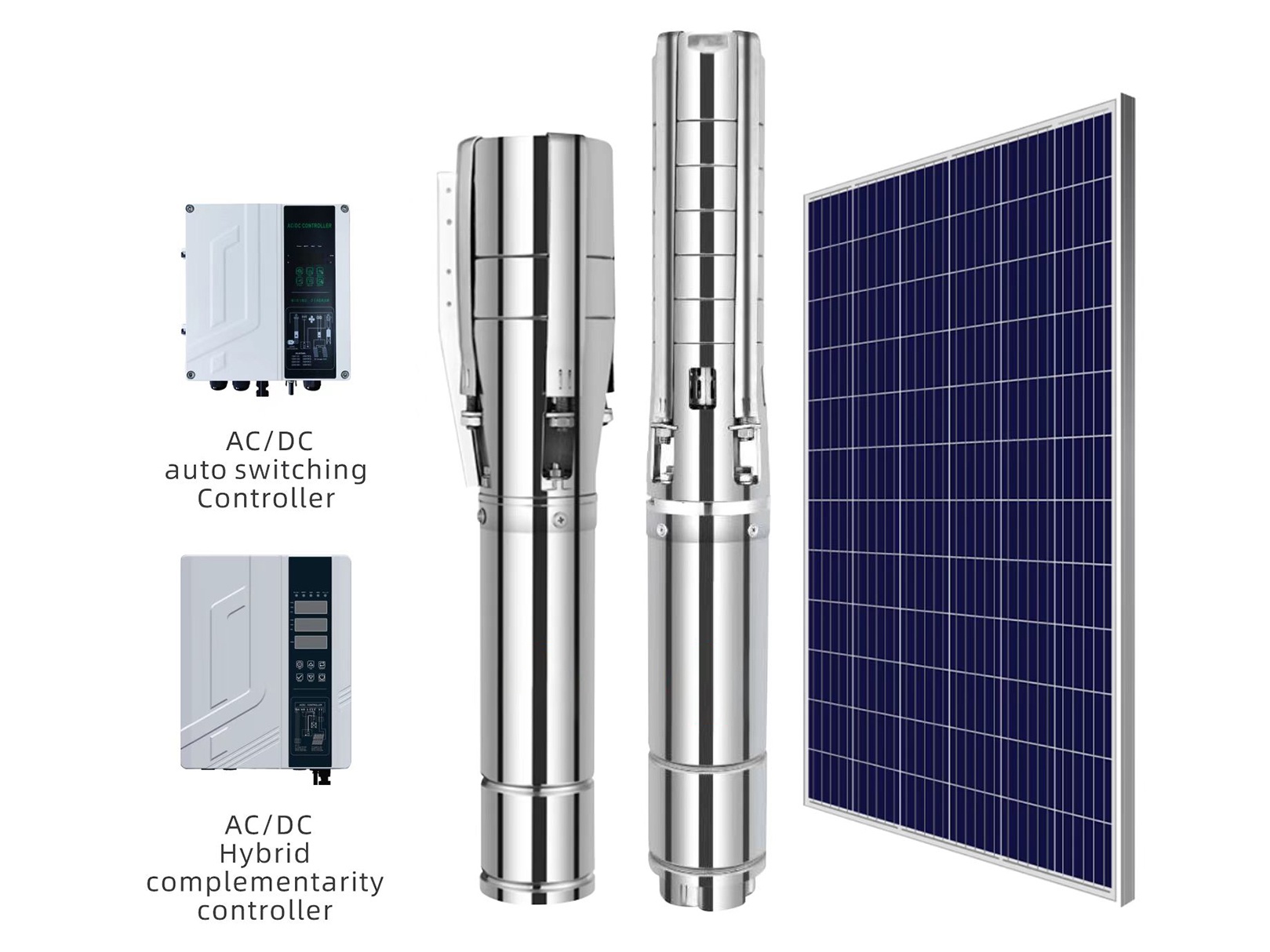 4/6 inch SP AC/DC Deep Well Pump Solar Hybrid Pump