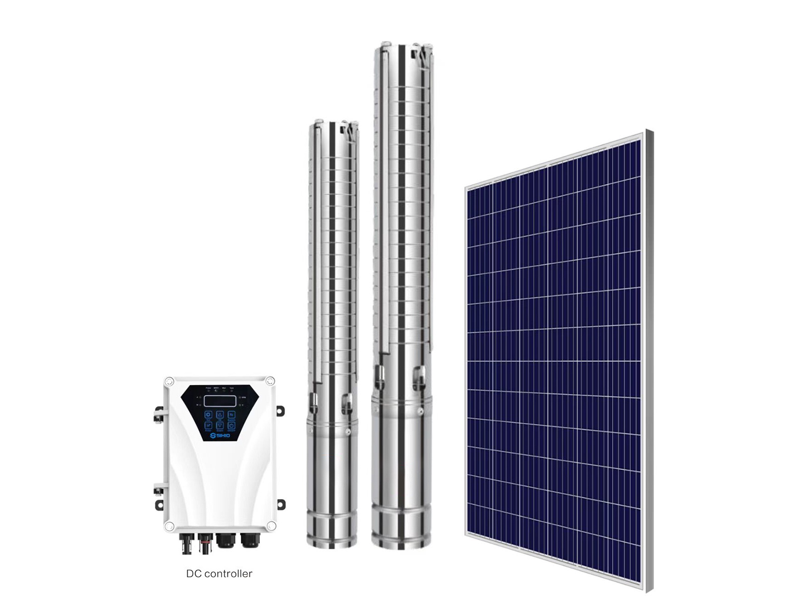 3 Inch Solar Powered Submersible Pump with S.S Impeller for Agro