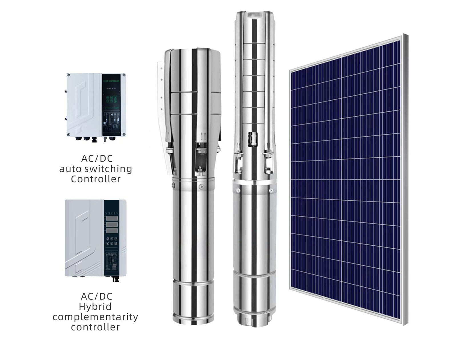 4/6 inch SP AC/DC Deep Well Pump Solar Hybrid Pump