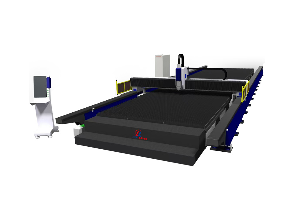 Ground Rail CNC Gantry Fiber Laser Cutting Machine