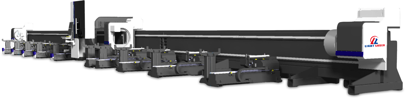 Side-mounted Heavy Duty Pipe Laser Cutting Machine