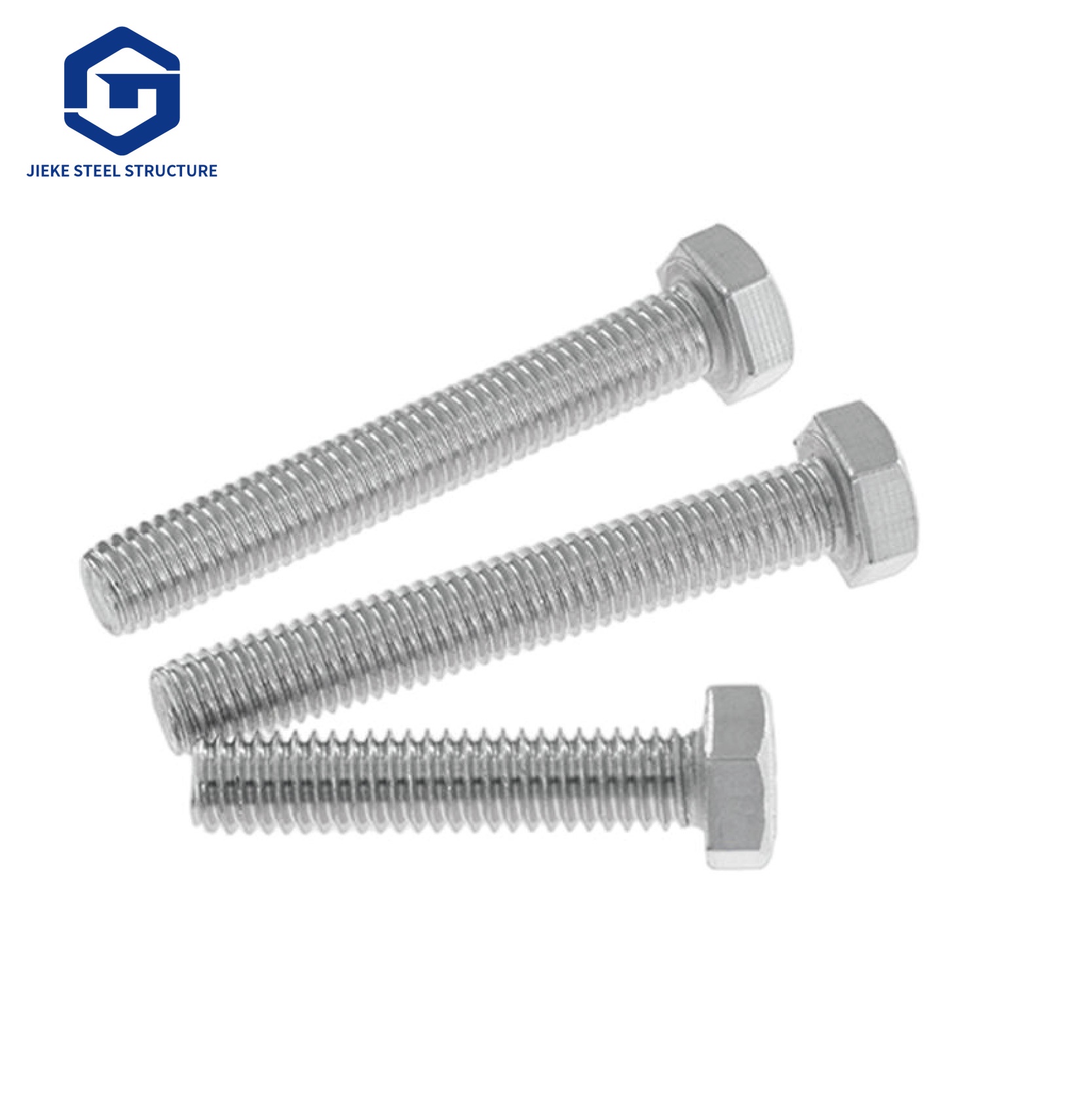Corrosion Resistant Hot Dip Galvanized Hex Bolt DIN933 Grade 8.8 Fully Threaded
