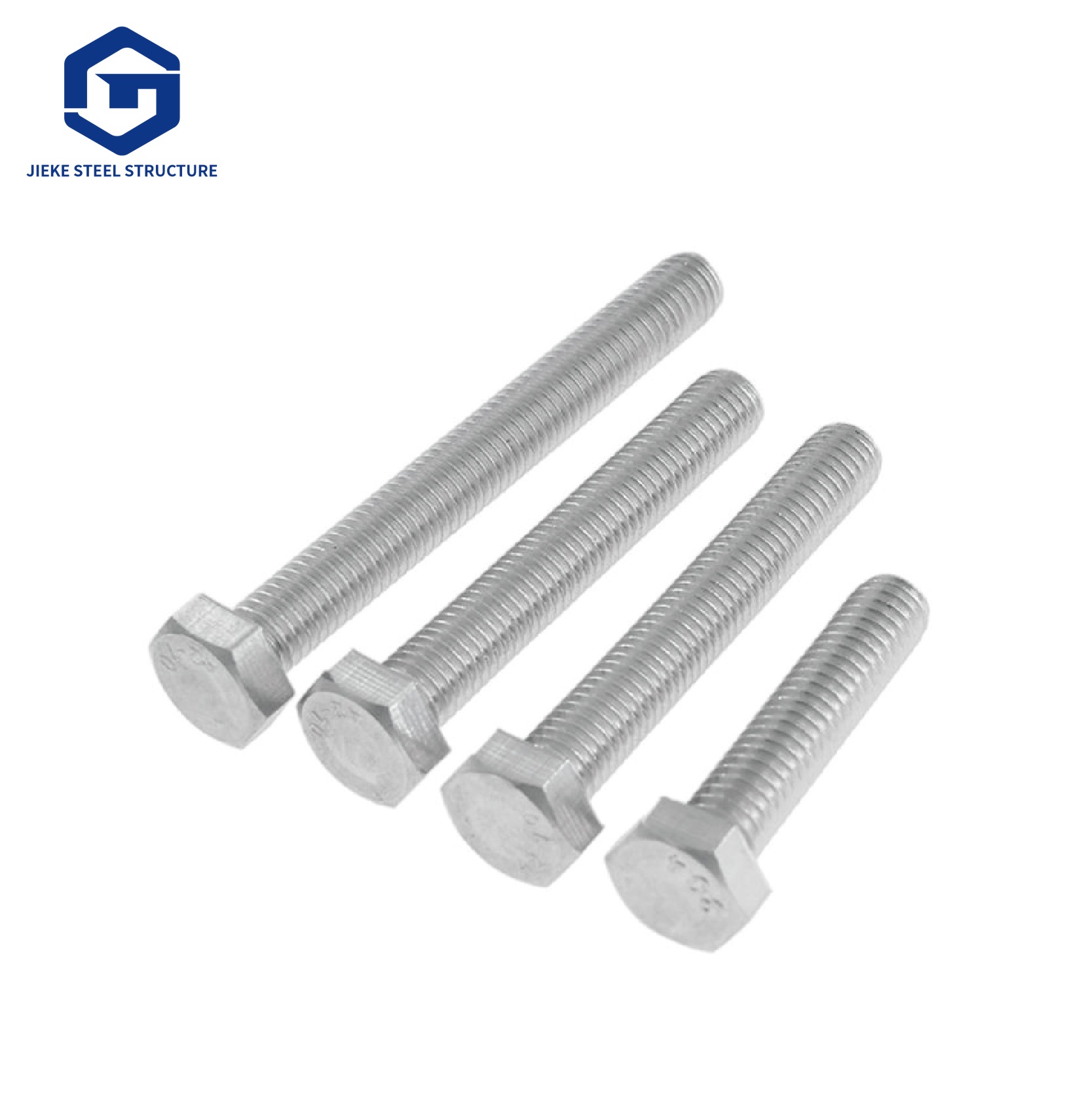 Corrosion Resistant Hot Dip Galvanized Hex Bolt DIN933 Grade 8.8 Fully Threaded