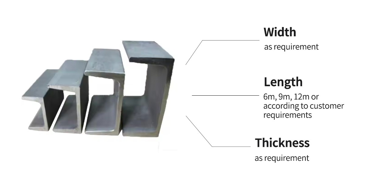 槽钢 Factory Direct Steel U Channel Parts U Beam MS Channels C Channel Structural U Channel