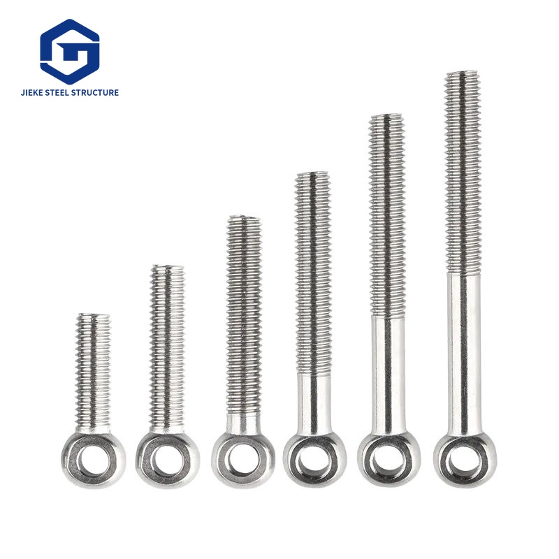 304 Stainless Steel Eye Bolt M5 M8 M10 Fish Eye Swing Screw Closed Sheep Eye Lifting Bolt for Marine Hardware