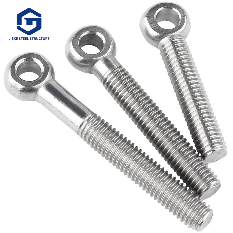 304 Stainless Steel Eye Bolt M5 M8 M10 Fish Eye Swing Screw Closed Sheep Eye Lifting Bolt for Marine Hardware