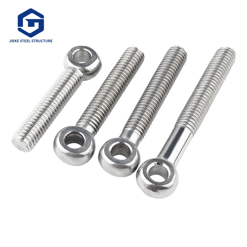 304 Stainless Steel Eye Bolt M5 M8 M10 Fish Eye Swing Screw Closed Sheep Eye Lifting Bolt for Marine Hardware