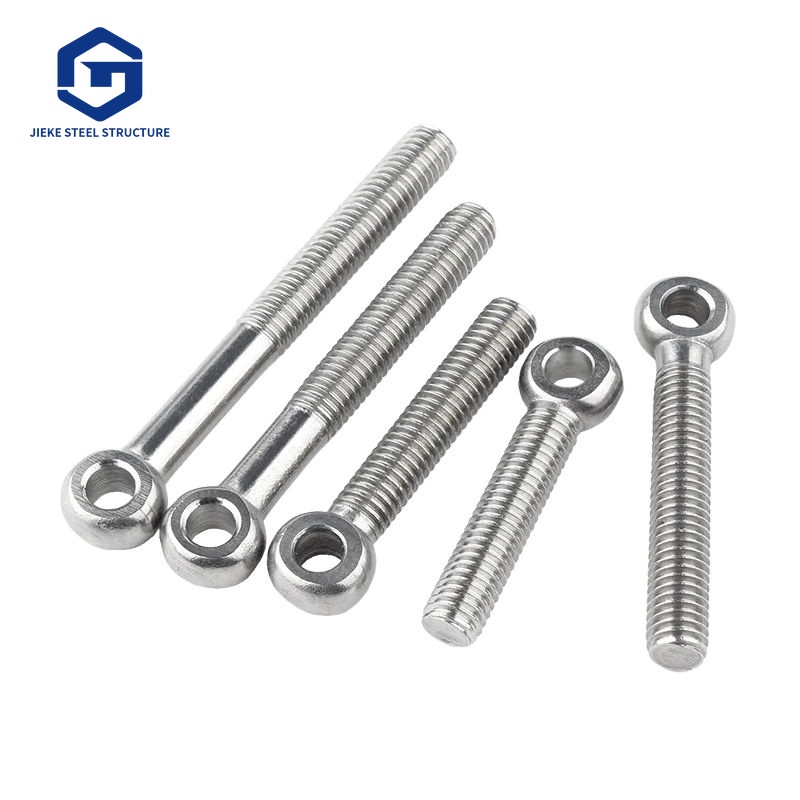 304 Stainless Steel Eye Bolt M5 M8 M10 Fish Eye Swing Screw Closed Sheep Eye Lifting Bolt for Marine Hardware