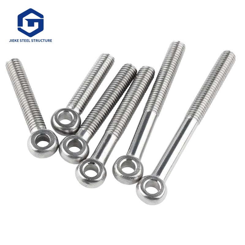 304 Stainless Steel Eye Bolt M5 M8 M10 Fish Eye Swing Screw Closed Sheep Eye Lifting Bolt for Marine Hardware