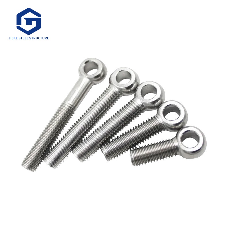 304 Stainless Steel Eye Bolt M5 M8 M10 Fish Eye Swing Screw Closed Sheep Eye Lifting Bolt for Marine Hardware