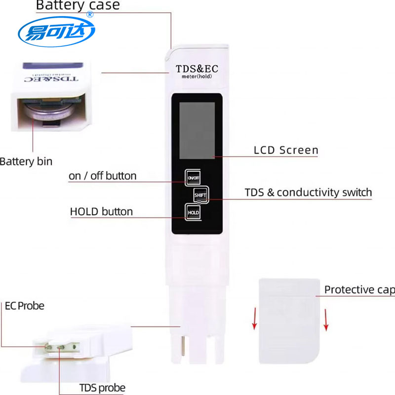 Stylo d'essai de qualité de l'eau - TDS-2