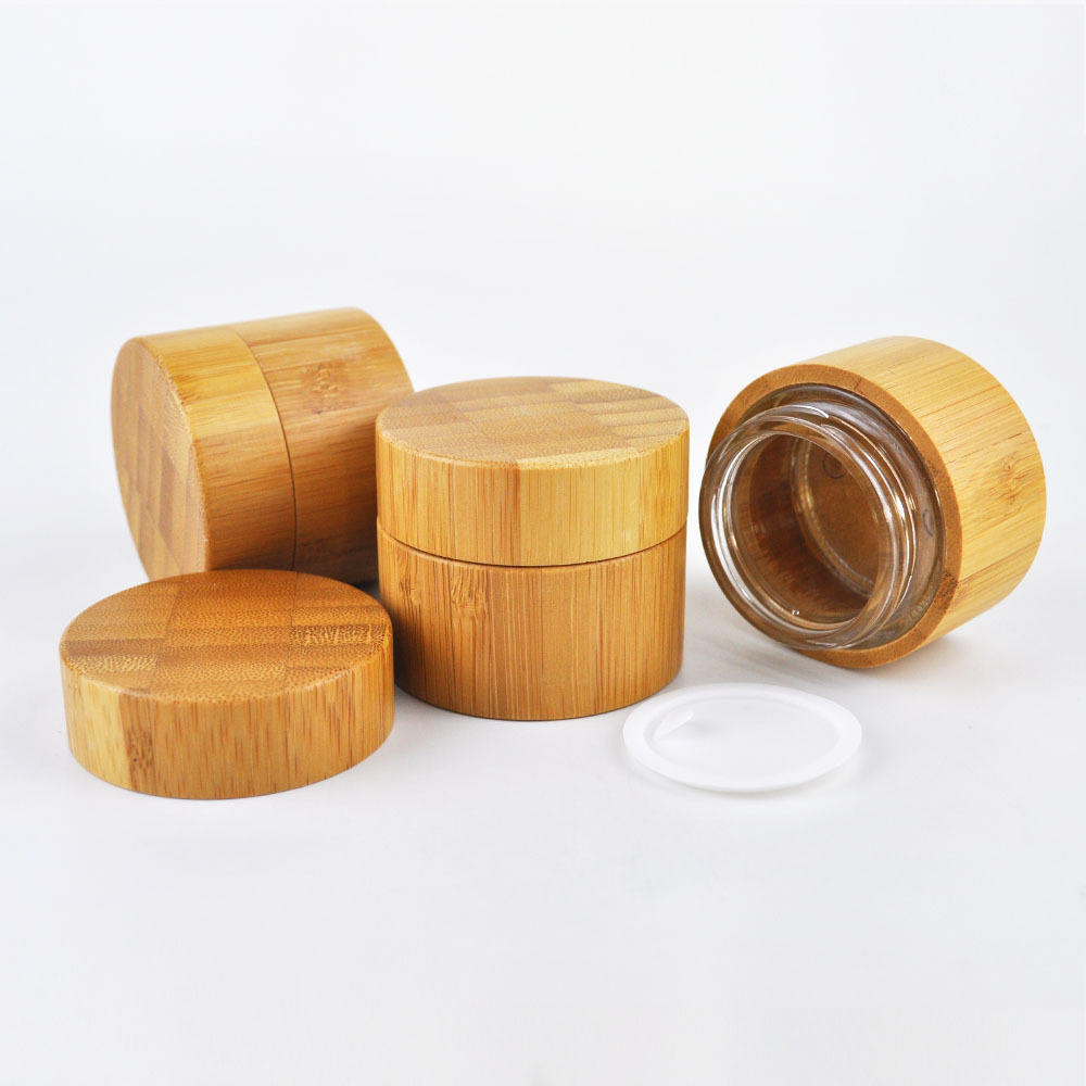 Wholsale 100 ml Bamboo Cream Jar Deluxe Jar With Bamboo Lid Biodegradable Bamboo Cosmetic Jars Wholsale 100 ml Bamboo Cream Jar Deluxe Jar With Bamboo Lid Biodegradable Bamboo Cosmetic Jars