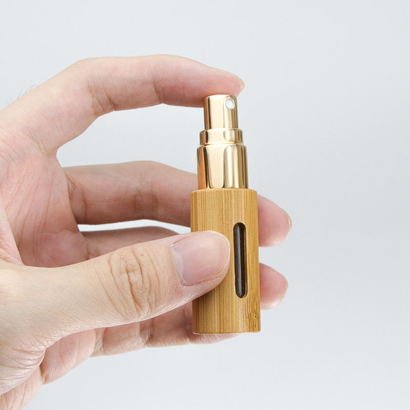Natural Eco Friendly Bamboo Wood Fragrance 10ml Refillable Travel Portable Mini Perfume Spray Bottle Natural Eco Friendly Bamboo Wood Fragrance 10ml Refillable Travel Portable Mini Perfume Spray Bottle