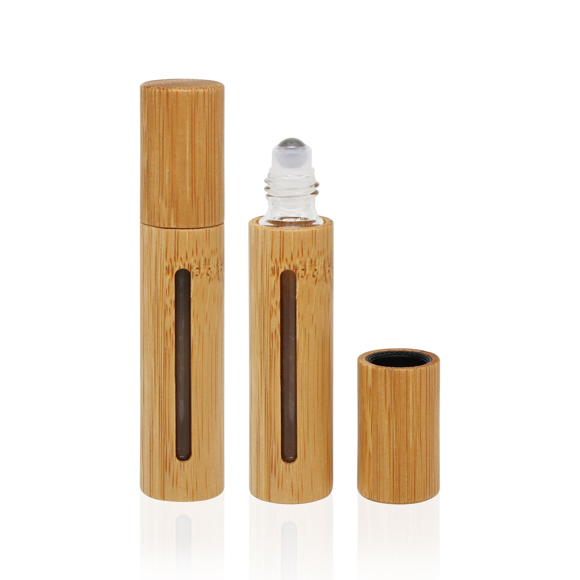 In Stock Custom Logo Bamboo Packaging Cosmetic Empty 10ml Bamboo Roller Bottle With Ball In Stock Custom Logo Bamboo Packaging Cosmetic Empty 10ml Bamboo Roller Bottle With Ball