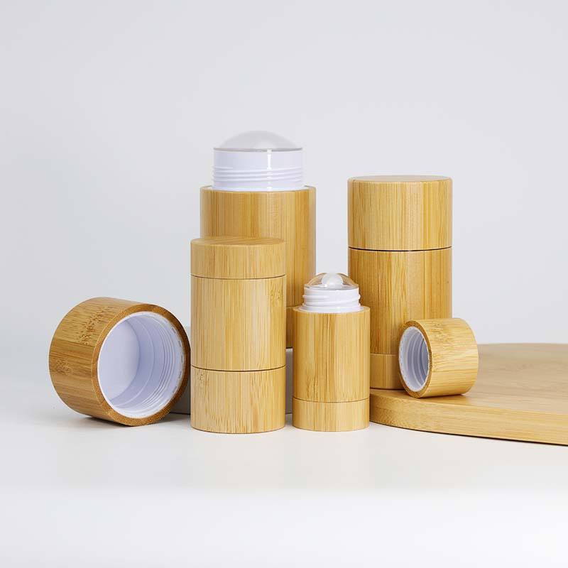 Wholesale Custom 30ml Natural Bamboo Wood Deodorant Twist Roll up Tube With Inner Plastic Deodorant Stick Container Wholesale Custom 30ml Natural Bamboo Wood Deodorant Twist Roll up Tube With Inner Plastic Deodorant Stick Container