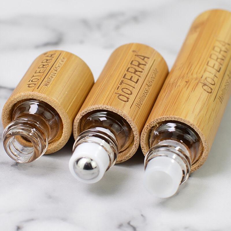 Wholesale Empty Glass Roller Bottle with Bamboo Lid Custom Roll on Bottle Essential Oil 10ml 5ml Portable Fragrance Bottle Wholesale Empty Glass Roller Bottle with Bamboo Lid Custom Roll on Bottle Essential Oil 10ml 5ml Portable Fragrance Bottle