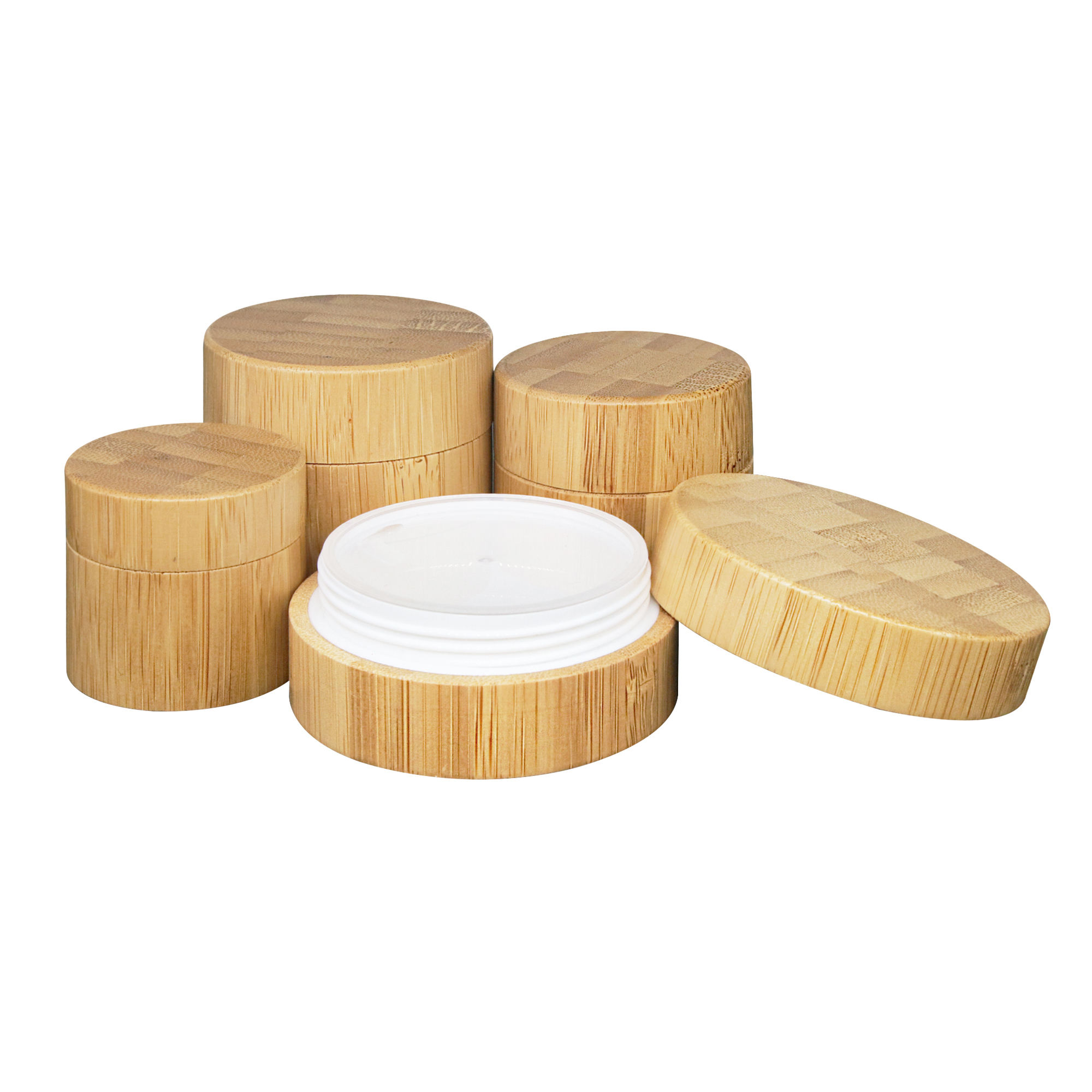 Sustainable Full Bamboo Plastic Jar for Eco Friendly Skincare Packaging Natural Bamboo Cream Container With Custom Logo Options Sustainable Full Bamboo Plastic Jar for Eco Friendly Skincare Packaging Natural Bamboo Cream Container With Custom Logo Options